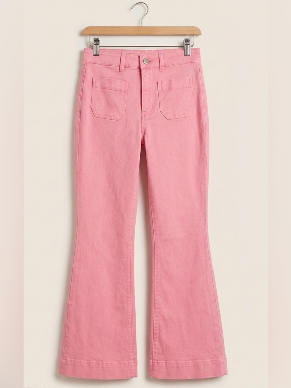 Girls' Barbie Pink Flare Casual Cotton Pants -pockets- back to school - size 10